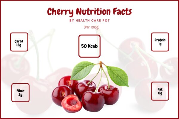 Cherry Nutrition Facts 100g 600x399 