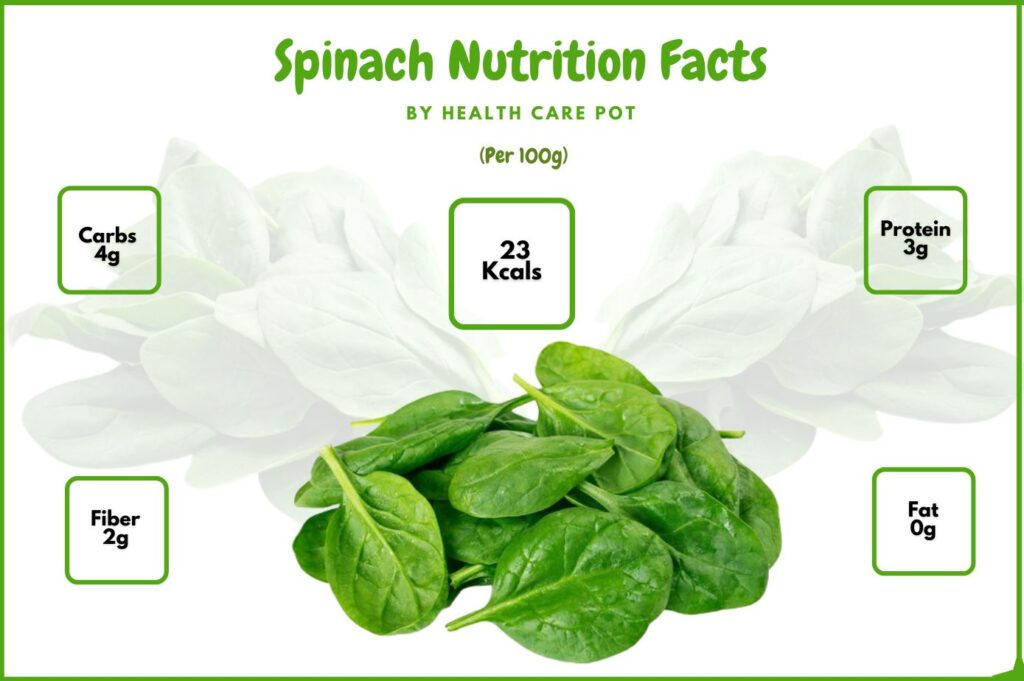 Spinach Nutrition Facts And Health Benefits-Health Care Pot