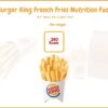 Burger King French Fries Nutrition Facts